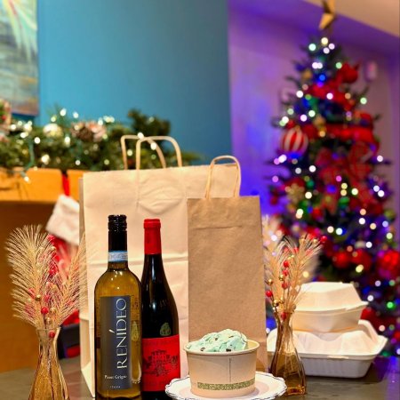 Va Bene Instagram Photo: TAKE-AWAY TUESDAYS 🛍️🍝 Build a $50 online order to receive a FREE bottle of featured wine 🍾 or pint of gelato 🍨. Offer valid automatically, online, every Tuesday, lunch and dinner.